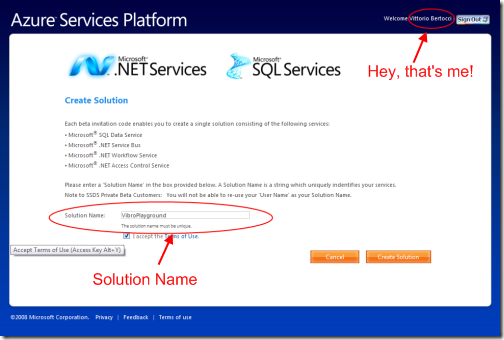 A visual tour of the .NET Access Control service via Azure Services Management Console