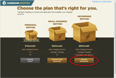 Fun with FabrikamShipping SaaS II: Creating an Enterprise Edition Instance