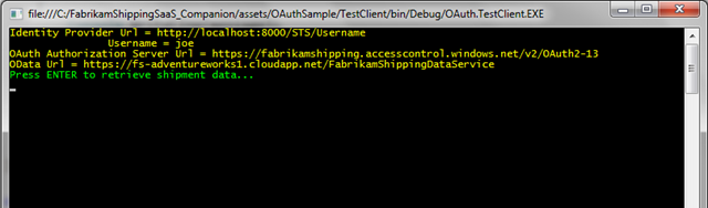 Fun with FabrikamShipping SaaS III: Programmatic Use of the Enterprise Edition via OData, OAuth2